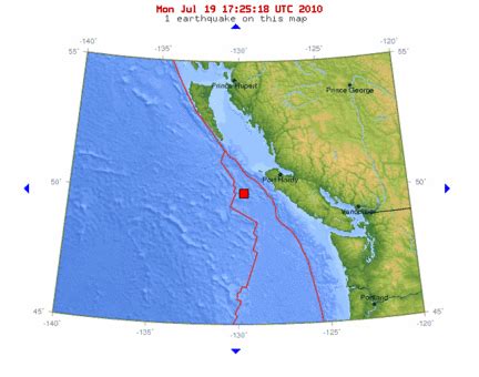 5.1 Magnitude Earthquake: BC South Coast