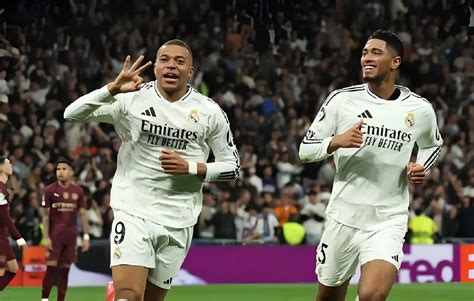 Real Madrid 3-1 Man City: Mbappé Hat-Trick