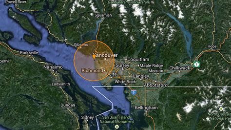 Recent Vancouver Earthquake Update