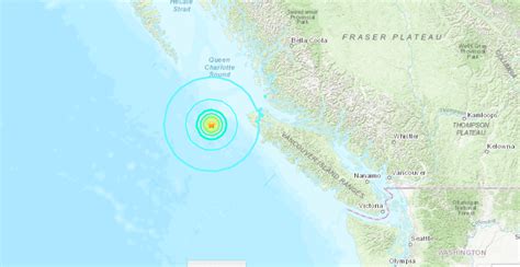 Southwest BC Earthquake; No Tsunami