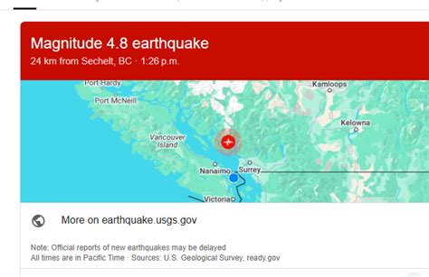 Vancouver Earthquake: What Happened?